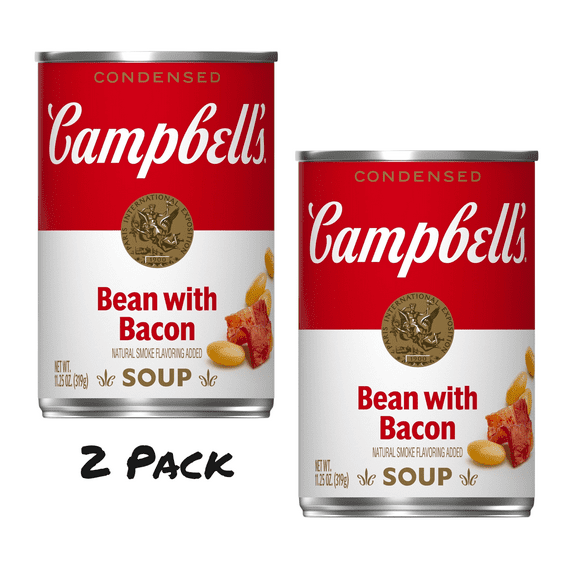 Campbell's Condensed Bean with Bacon Soup, 2 Pack, 11.25 oz