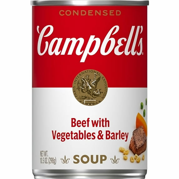 Campbell's Condensed Beef with Vegetables & Barley Soup 10.5 oz. (Pack of 48)