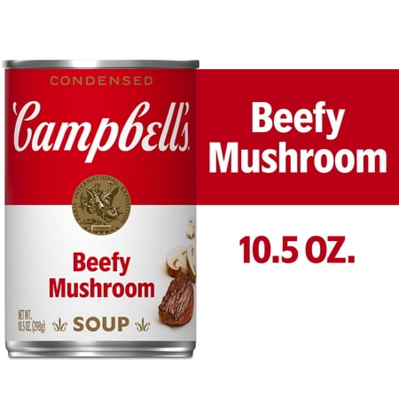 Campbell's Condensed Beefy Mushroom Soup, 10.5 oz Can