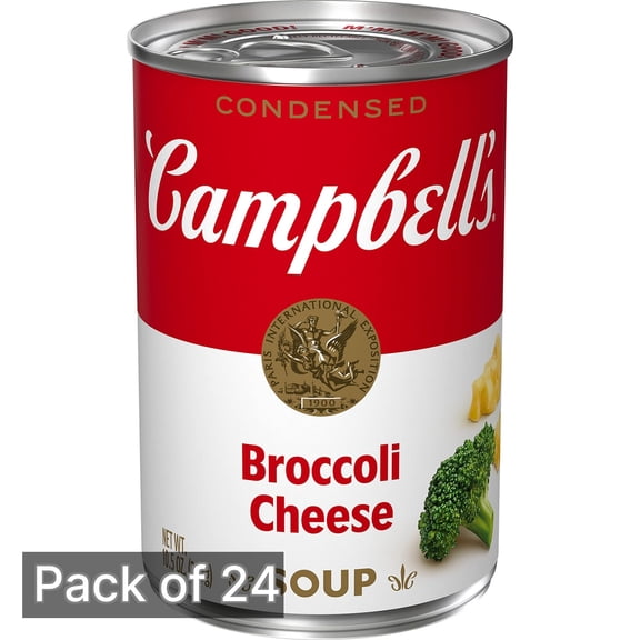 Campbell's Condensed Broccoli Cheese Soup 10.5 oz Can (Pack of 24)