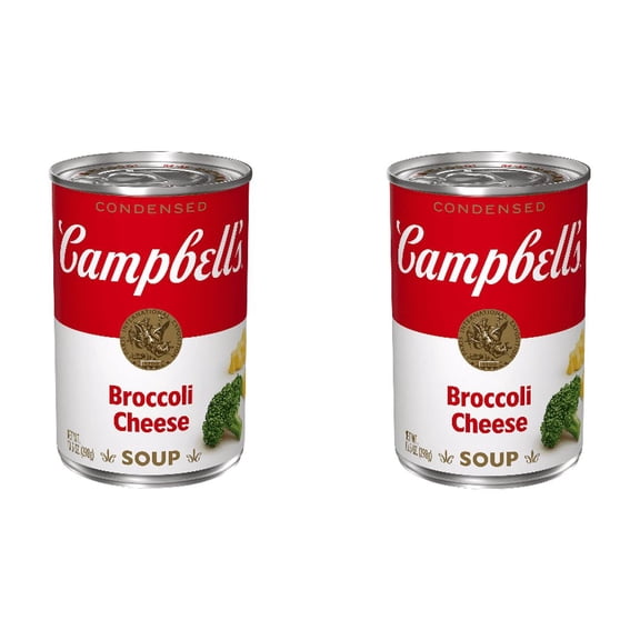 Campbell's Condensed Broccoli Cheese Soup, 10.5 oz pack of 2, Broccoli Cheese Soup, Condensed Soup, Campbell's, Comfort Food, Cheese Soup