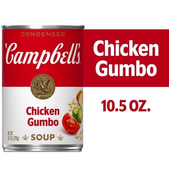 Campbell's Condensed Chicken Gumbo Soup, 10.5 oz Can