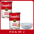 thumbnail image 1 of Campbell's Condensed Chicken and Rice Soup, 10.5 oz Can-2 pack -with Bowel by Mahad, 1 of 9