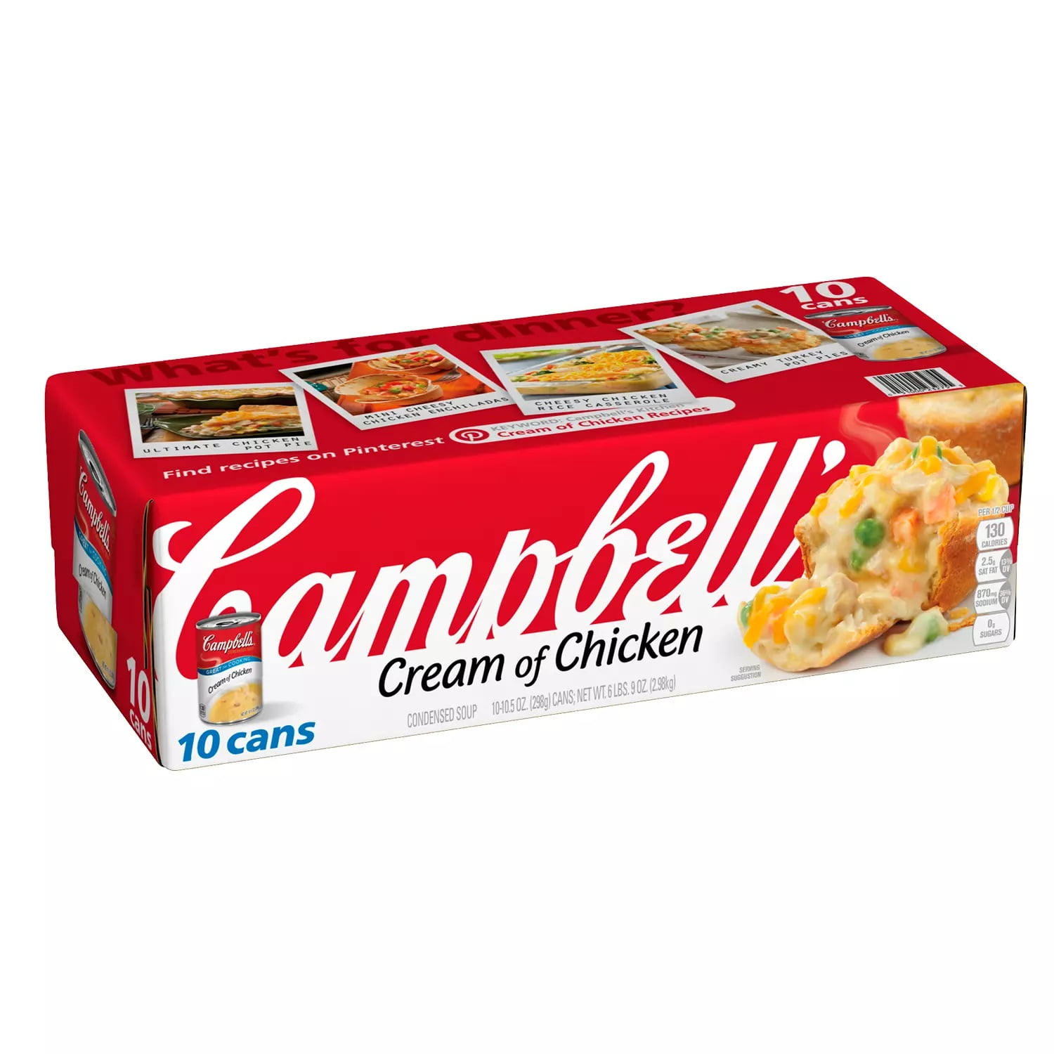 Campbells Creamy Condensed Cream Of Chicken Soup 105 Oz 10 Pk 3574