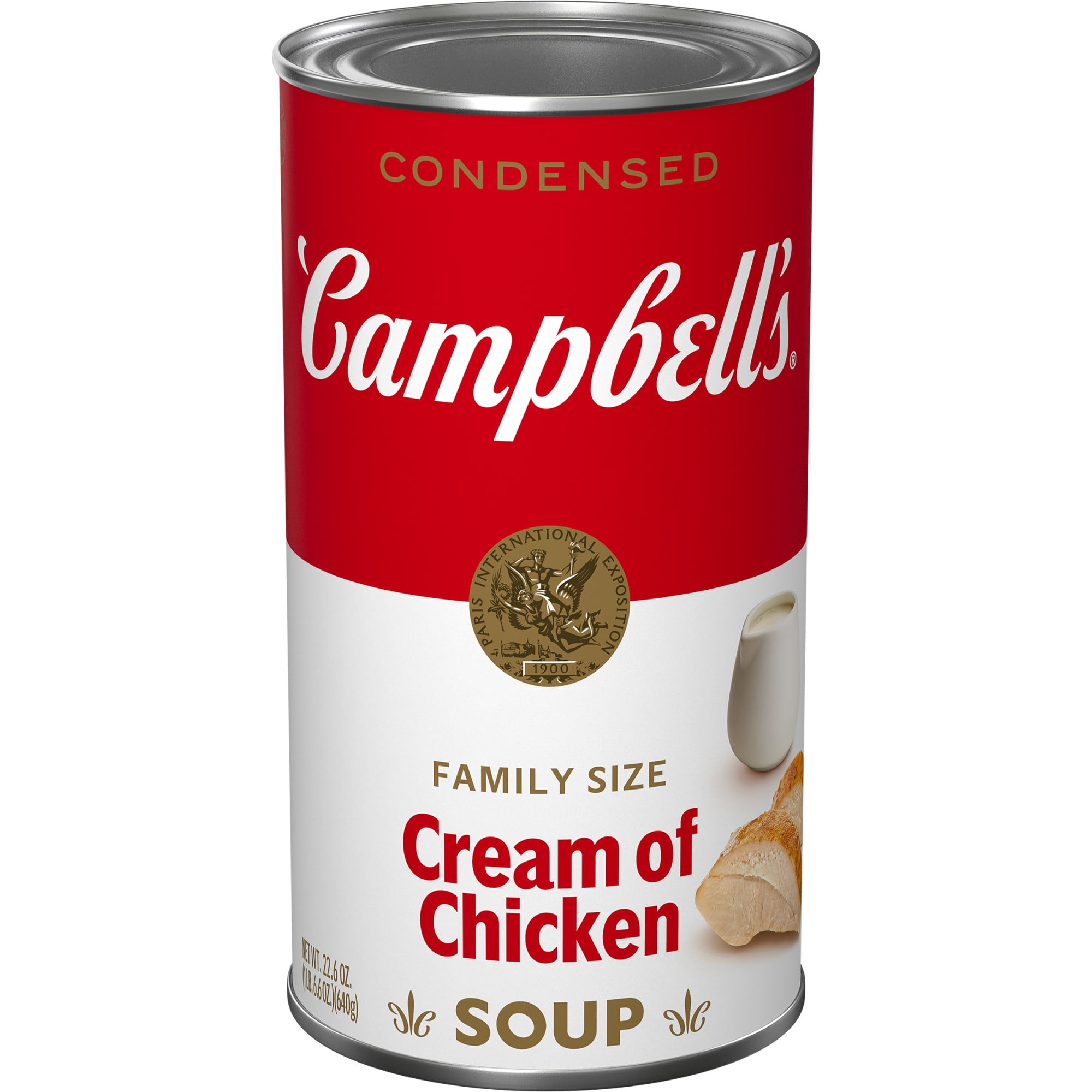 Campbell's Cream of Chicken Soup 22.6 oz Family Size Can with Farm
