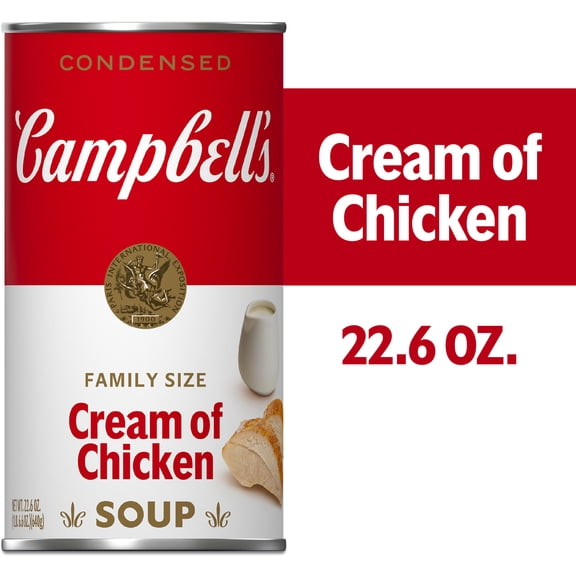 Campbell's Condensed Cream of Chicken Soup, 22.6 oz Family Size Can