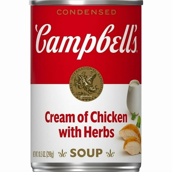 Campbell's Condensed Cream of Chicken Soup with Herbs 10.5 oz Can (Pack of 7)