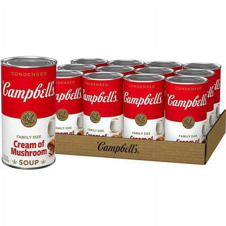 Campbell's Condensed Cream of Mushroom Soup 1.36 L/48oz (12 pack