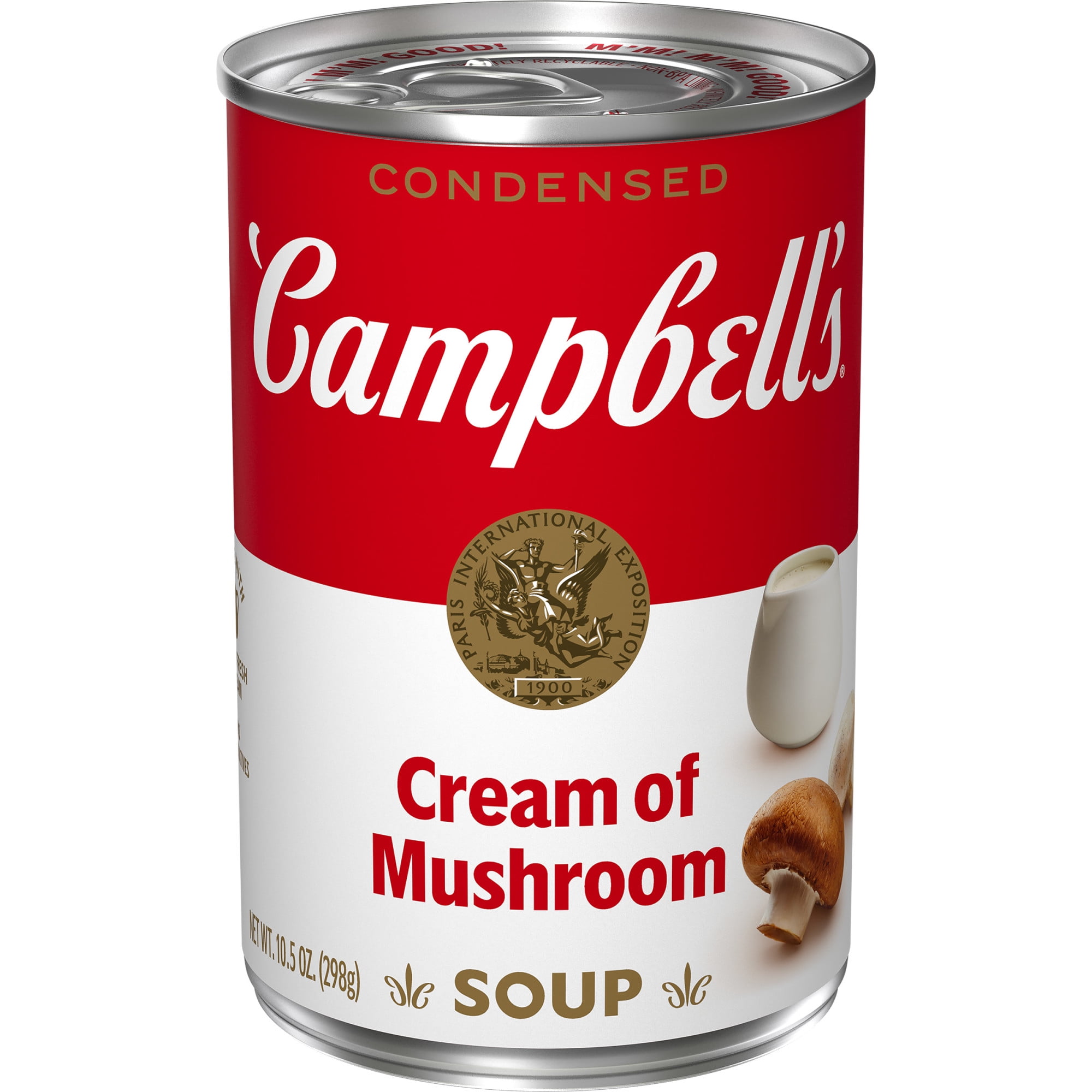 Campbell's Condensed Cream of Mushroom Soup 10.5 oz Can Vegetarian with Mushrooms and Cream