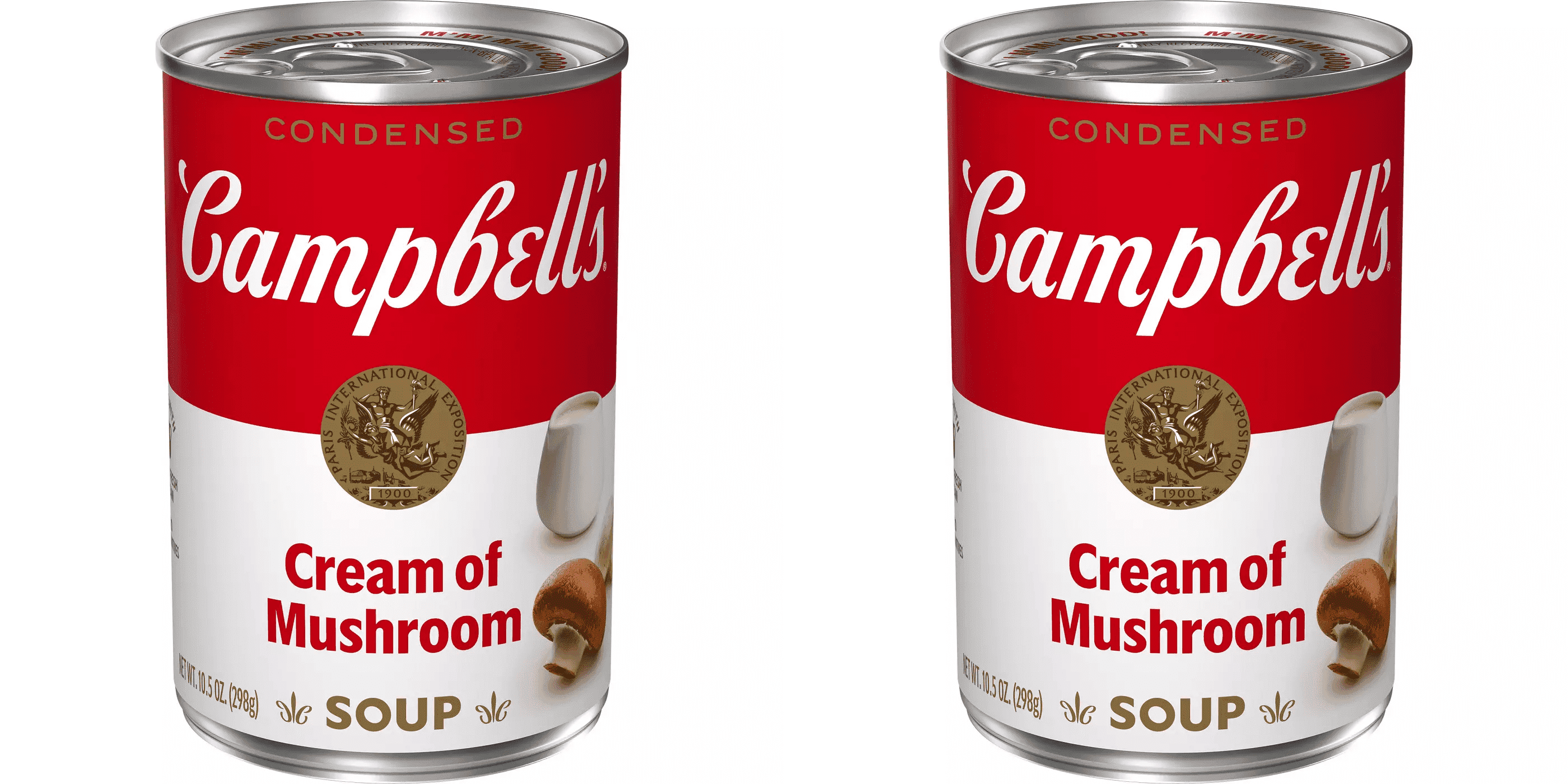 Campbell's Condensed Cream of Mushroom Soup, 10.5 oz pack of 2, Cream