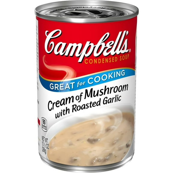 Campbell's Condensed Cream of Mushroom with Roasted Garlic Soup 10.5oz (Pack of 2)