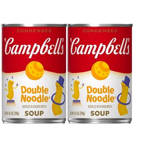 Campbell's Condensed Double Noodle Soup - 10.5oz pack of 2