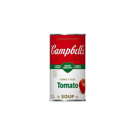 Campbell's Condensed Family Size Heart Healthy Tomato Soup 23.2 oz (Pack of 32)