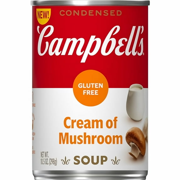 Campbell's Condensed Gluten Free Cream of Mushroom Soup 10.5 oz. (Pack of 20)