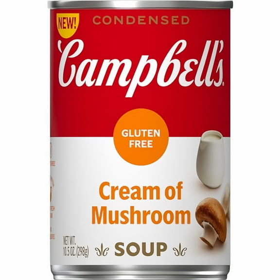 Campbell's Condensed Gluten Free Cream of Mushroom Soup 10.5 oz. (Pack of 3)