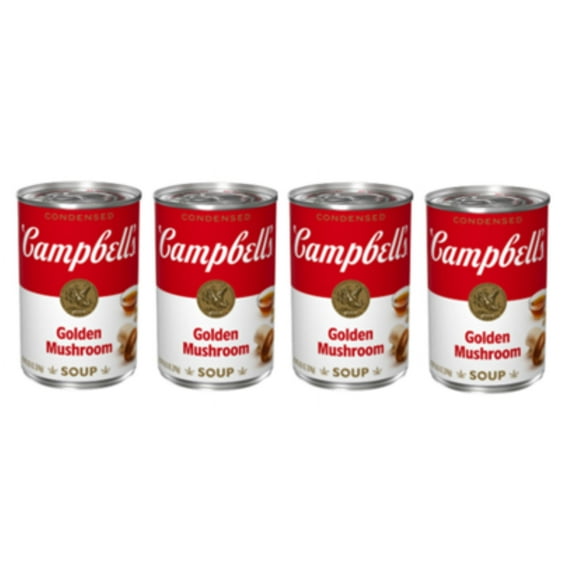 Campbell's Condensed Golden Mushroom Soup, 10.5 Ounce Can, Quantity of 4