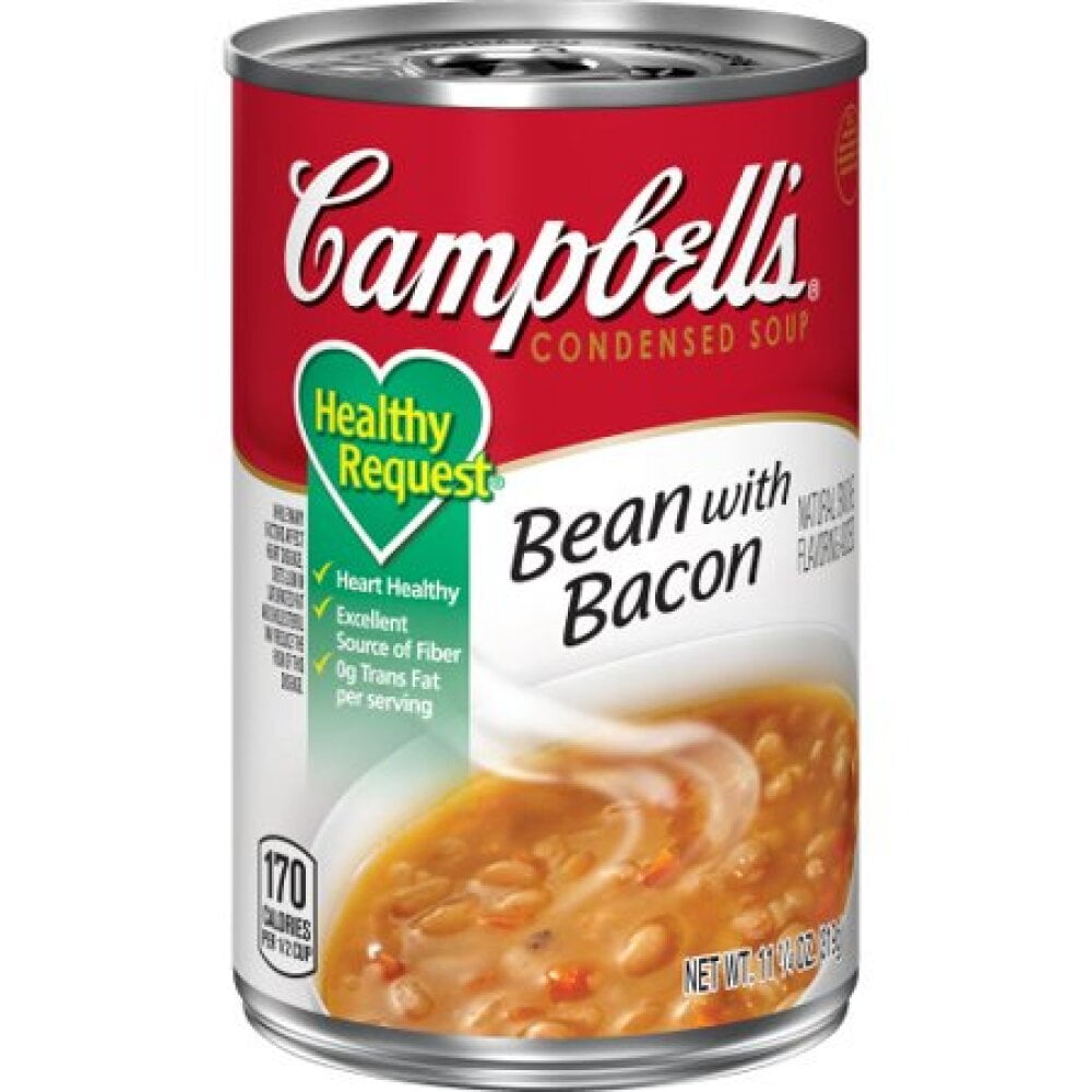 Campbell's Condensed Healthy Request Bean with Bacon Soup, 11.5 Oz. Can ...