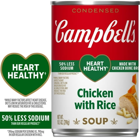 Campbell's Condensed Healthy Request Chicken with Rice Soup, 10.5 Ounce Can