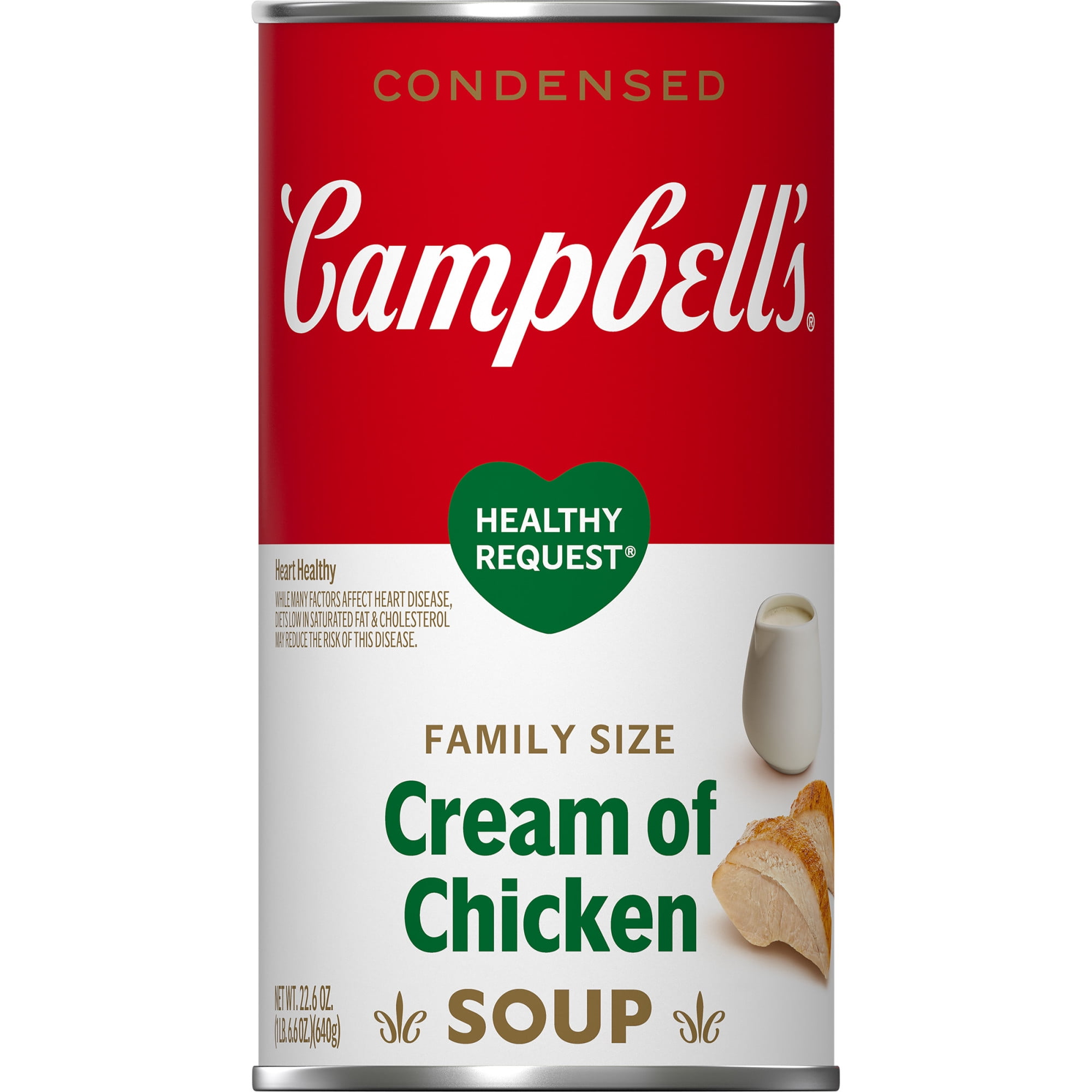 Campbell’s Condensed Healthy Request Cream of Chicken Soup, Family Size