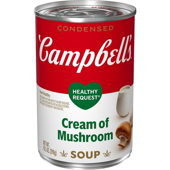 Campbell's Condensed Healthy Request Cream of Mushroom Soup, 10.5 Ounce Can, Quantity of 3