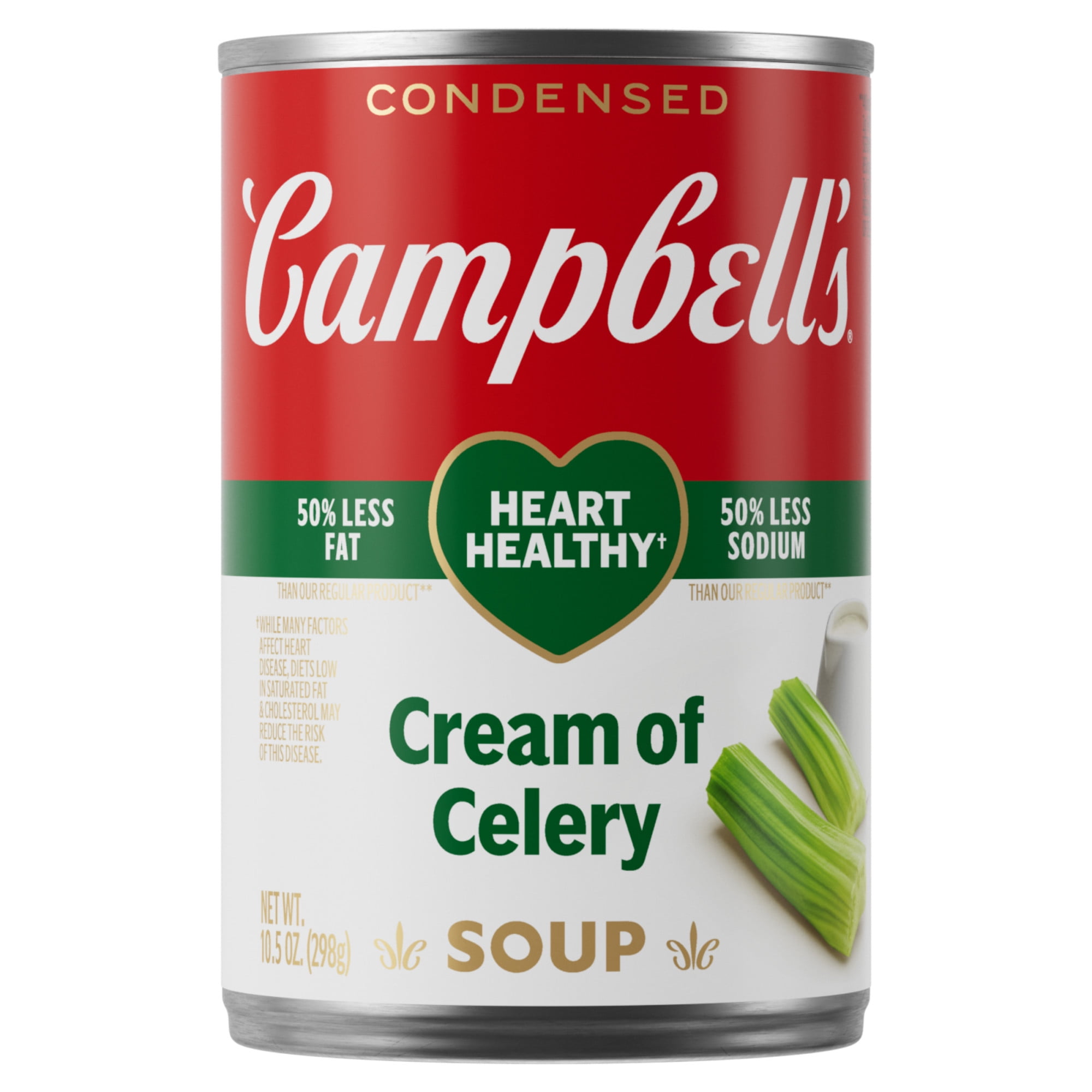 Campbell's Condensed Heart 건강한 셀러리 크림 수프, 10.5oz 캔