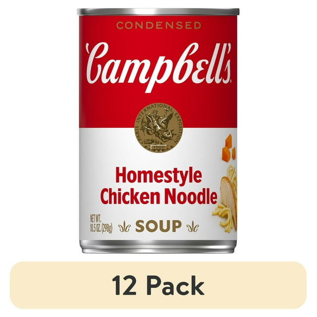 12 Pack Campbells Condensed Homestyle Chicken Noodle Soup 105 Oz Can 9357