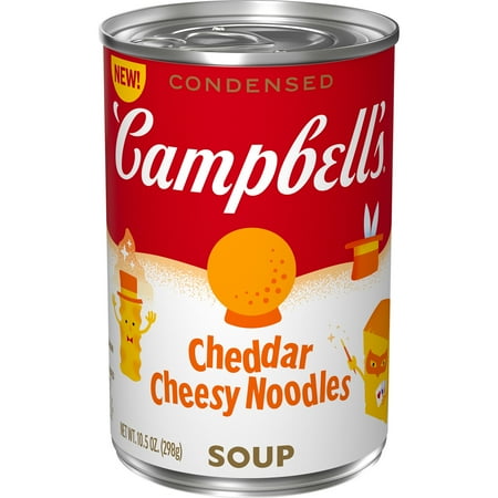 Campbell’s Condensed Kids Cheddar Cheesy Noodle Soup, 10.5 oz Can