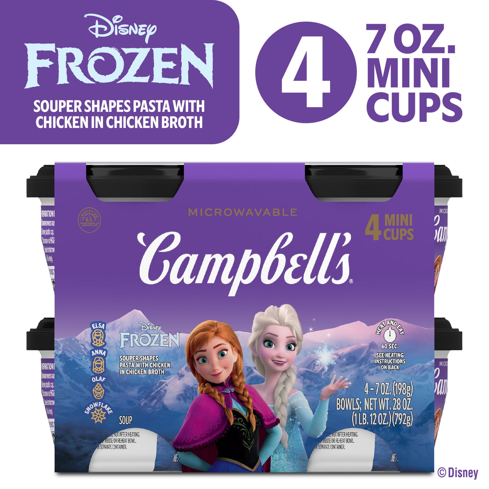 Campbell's Kids Soup, Disney Frozen Souper Shapes Pasta with