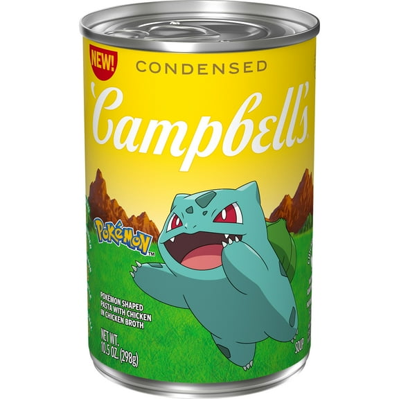 Campbell’s Condensed Kids Soup, Pokémon Shaped Pasta with Chicken in Chicken Broth, 10.5 oz Can