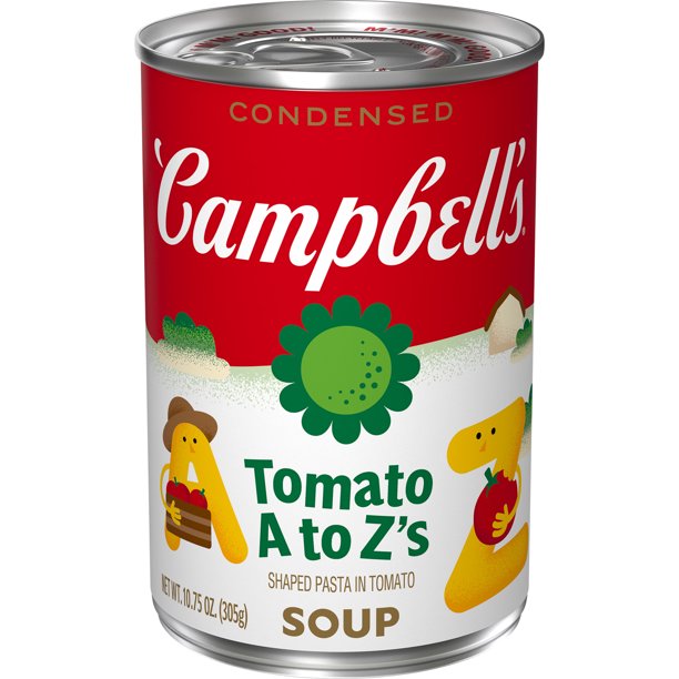 Campbells Tomato A-Zs Soup, 10.75 oz Can for Office