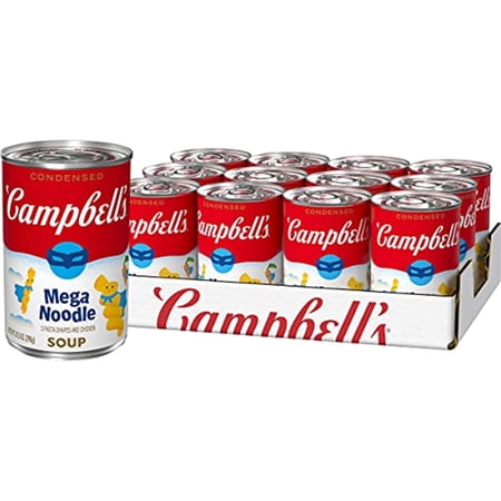 Campbell's Condensed Mega Noodle Soup, 10.5 oz. Can (Pack of 12)