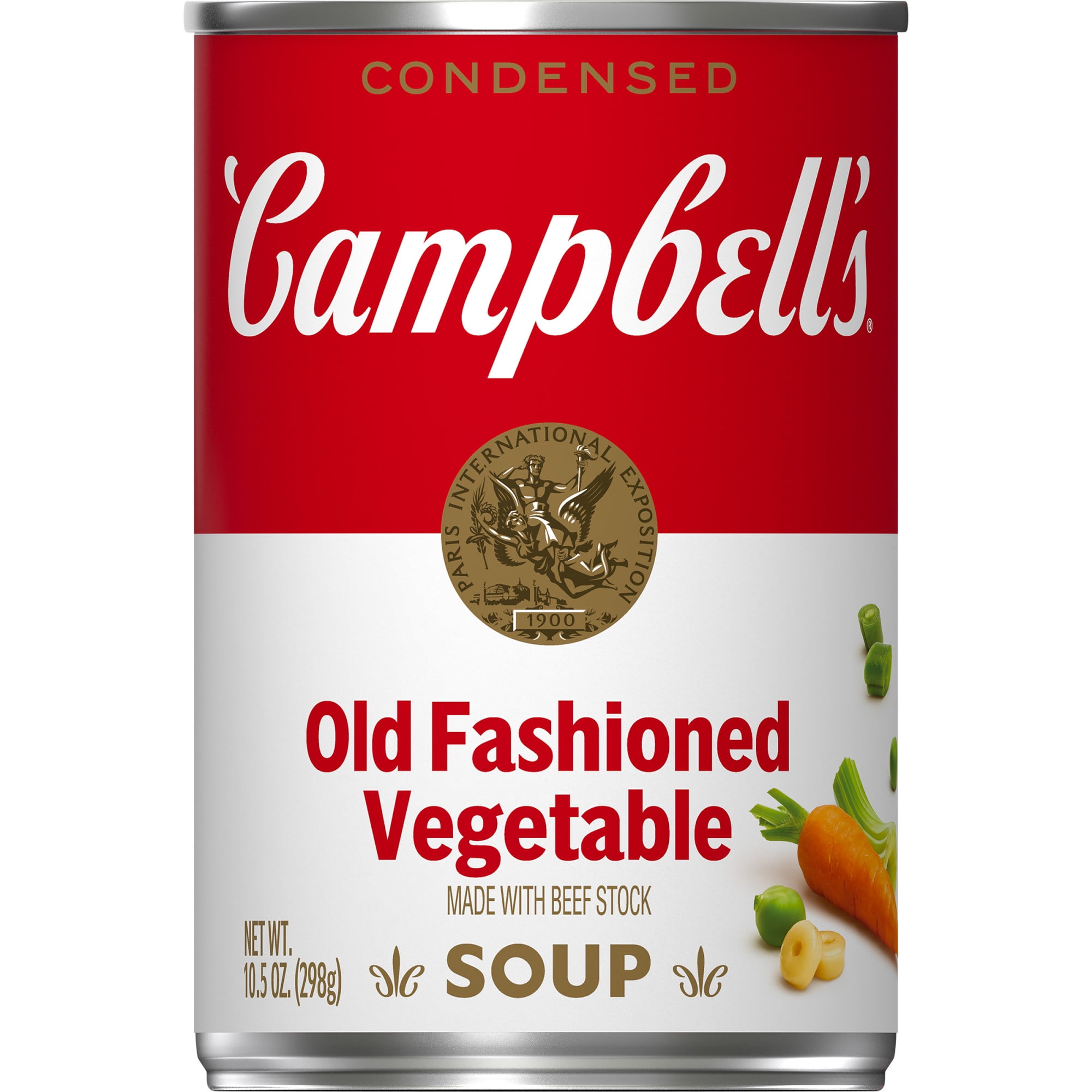 Campbell's Condensed Old Fashioned Vegetable Soup with Beef Stock, 10.5 oz Can