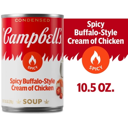 Campbell's Condensed Spicy Buffalo-Style Cream of Chicken Soup, 10.5 oz Can