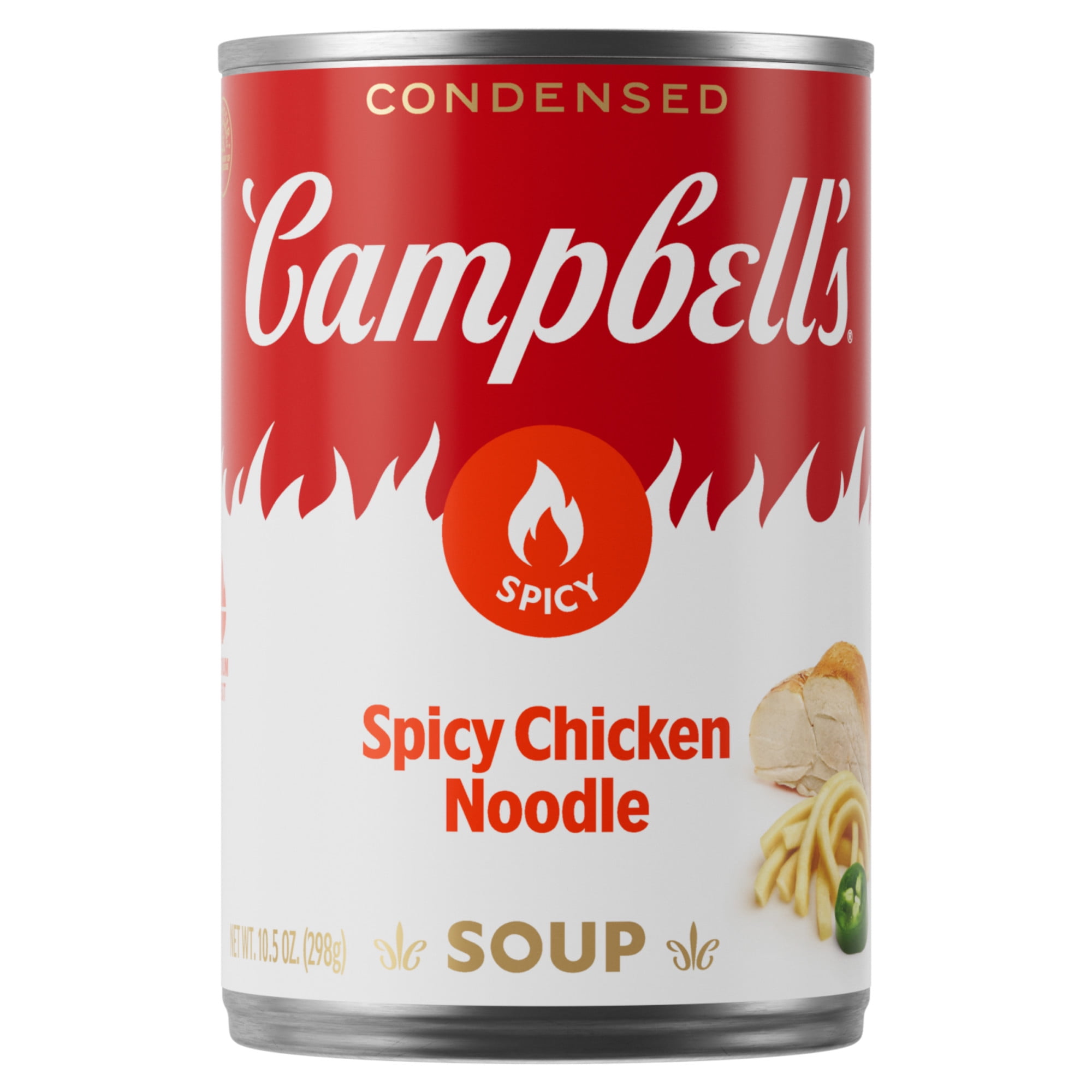 Campbells Condensed Spicy Chicken Noodle Soup, 10.5 oz Can