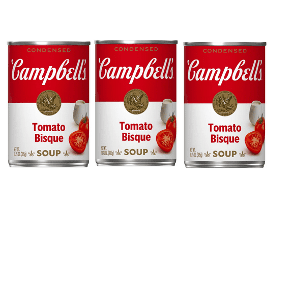 Campbell's Condensed Tomato Bisque Soup - 11oz pack of 3