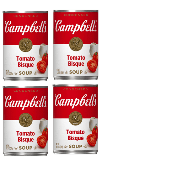 Campbell's Condensed Tomato Bisque Soup - 11oz pack of 4