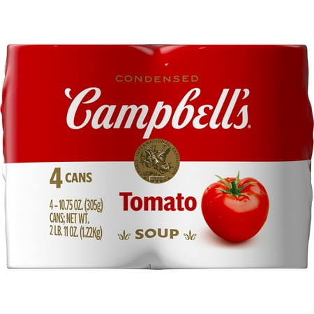 Campbell's Condensed Tomato Soup, 10.75 oz Can, 4 Count
