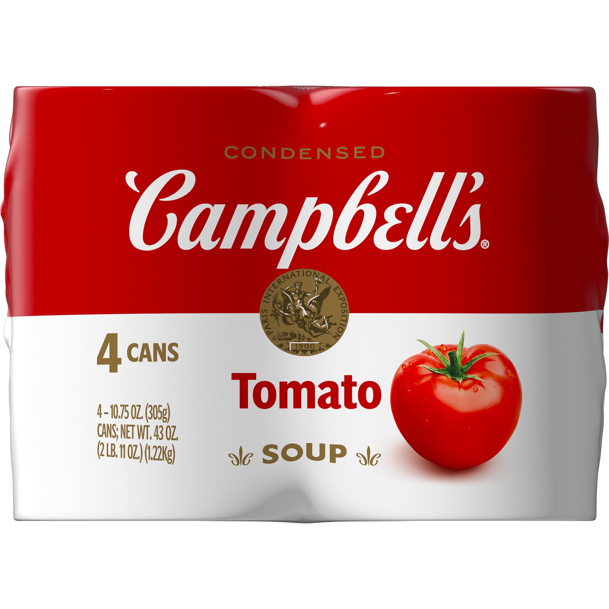 Campbell s Condensed Tomato Soup 10.75 oz Can 4 Count Walmart