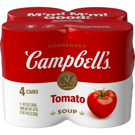Campbell's Condensed Tomato Soup, 10.75 oz Can, 4 Count