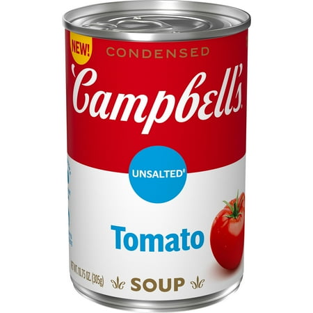 Campbell's Condensed Unsalted Tomato Soup, 10.75 Ounce Can