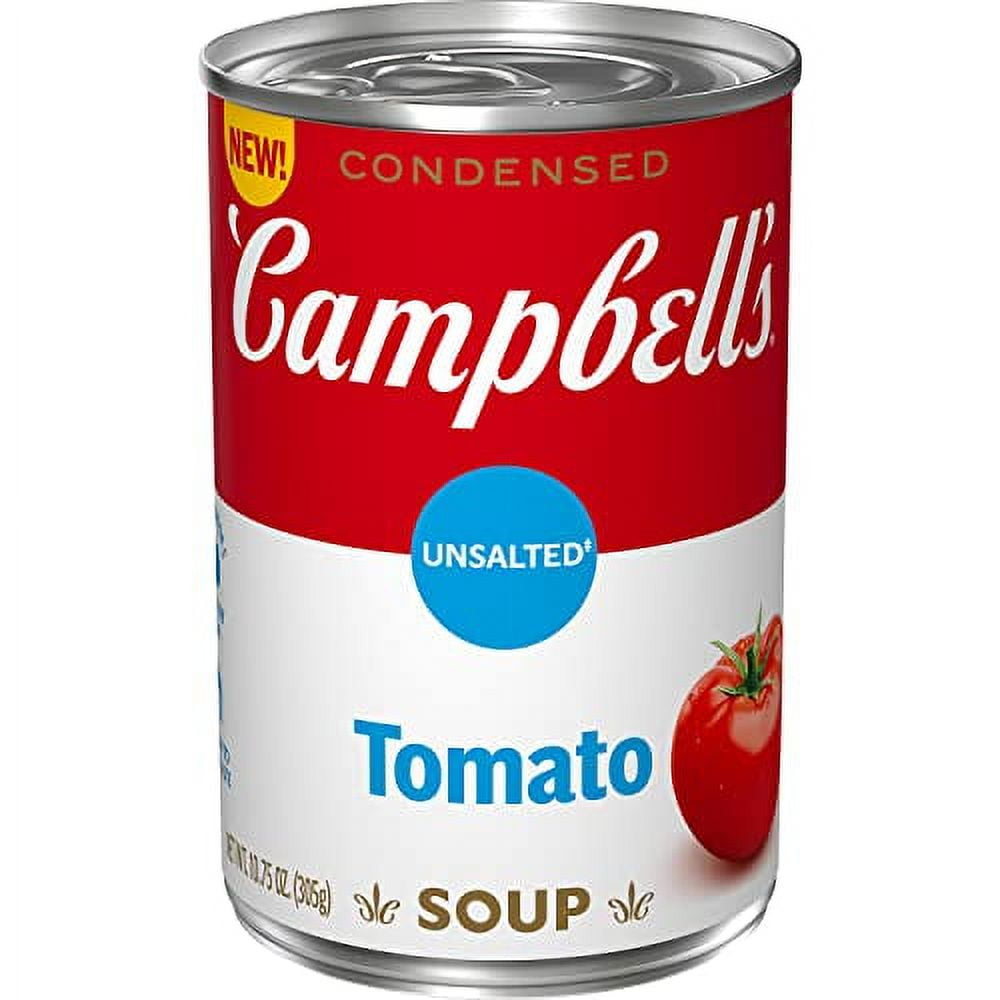 Campbell's Condensed Unsalted Tomato Soup, 10.75 oz Can