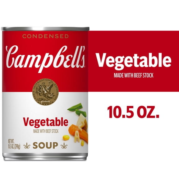 Campbell's Condensed Vegetable Soup with Beef Stock, 10.5 oz Can