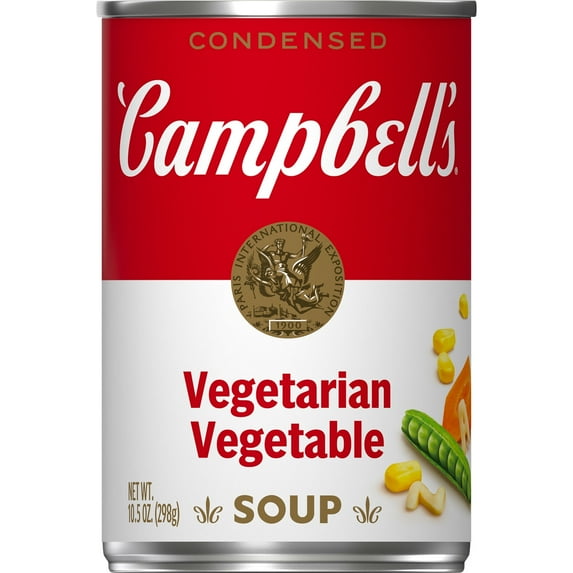 Campbell's Condensed Vegetarian Vegetable Soup, 10.5 oz Can (Pack of 6)