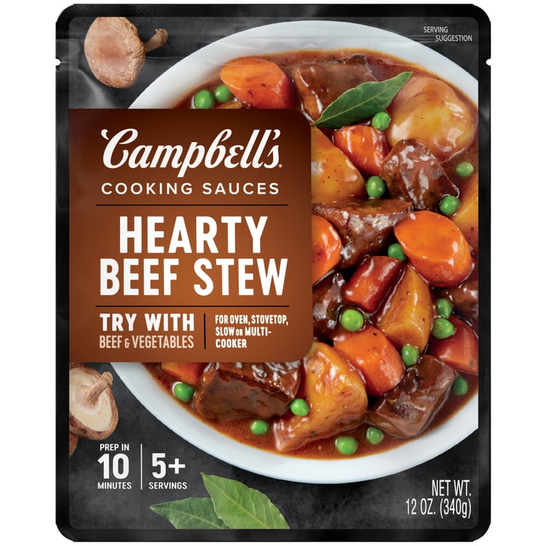 Campbell's Ready-to-Serve Hearty Beef Stew Cooking Sauce, 12 oz