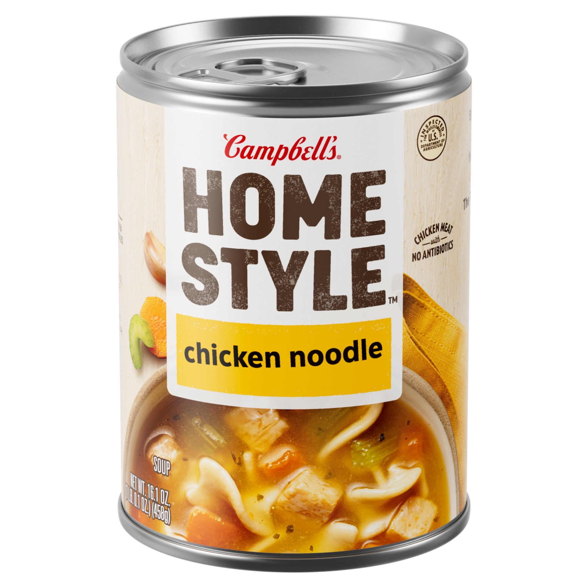 Campbell's Homestyle Chicken Noodle Soup, 16.1 oz Single Serve