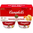 Campbell's Homestyle Chicken Noodle Soup Microwavable Mini Cups - 28oz ...