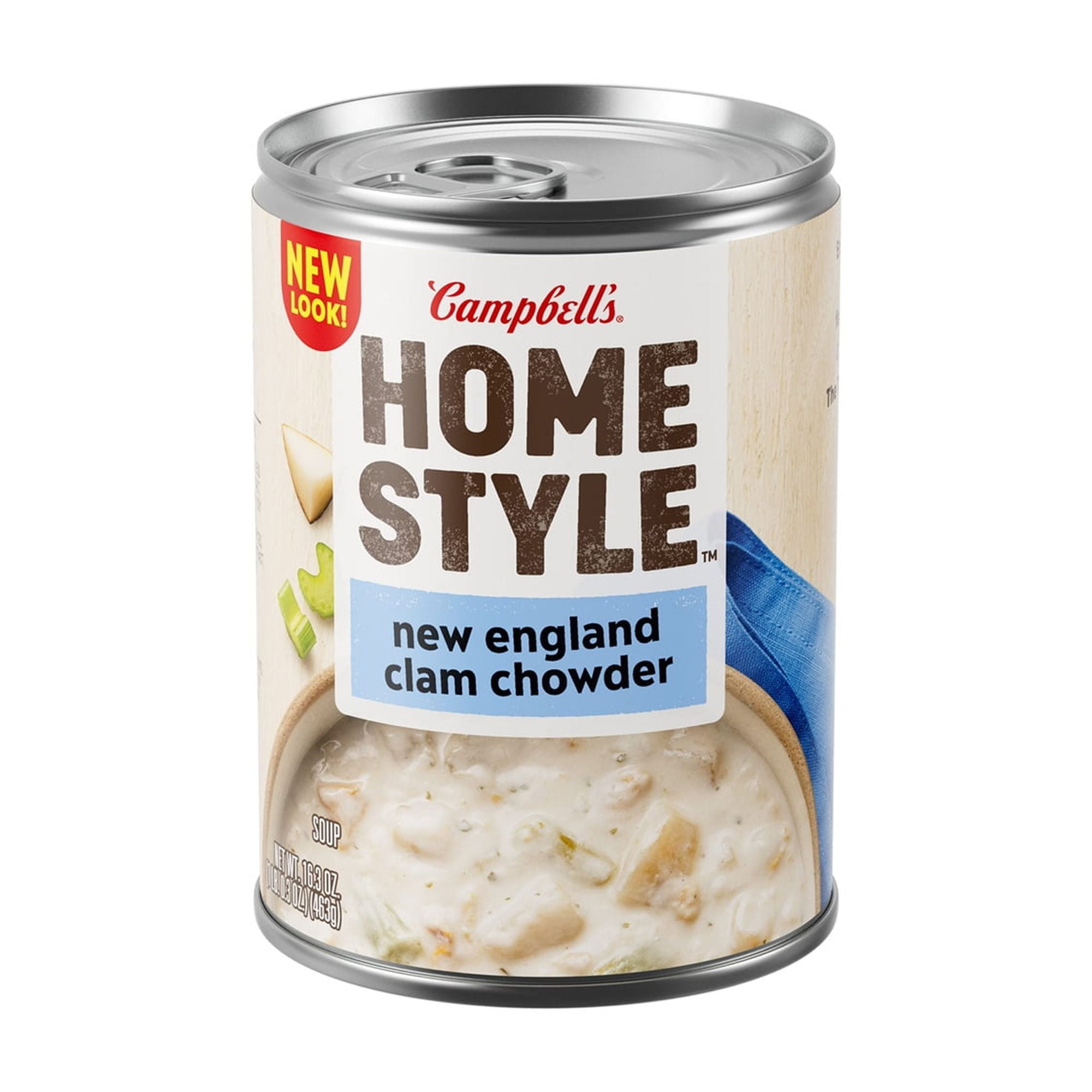 Campbell's Homestyle New England Clam Chowder Soup 16.3 oz (Pack of 2 ...