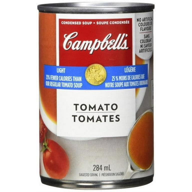 キャンベルスープ Campbell’s SOUP 2020 Tomato Campbell's Light Tomato Soup, 284ml/9.6 oz - Walmart.com