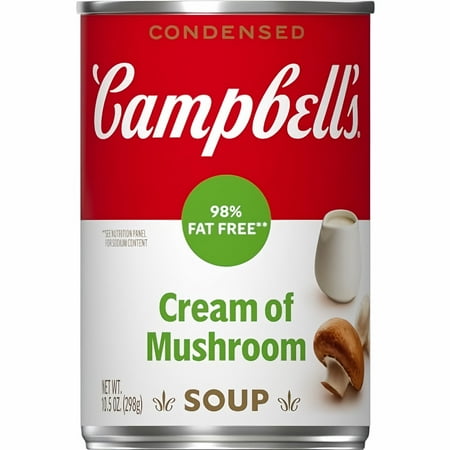 Campbell's Low Fat Condensed Cream of Mushroom Soup 10.5 oz (Pack of 3)