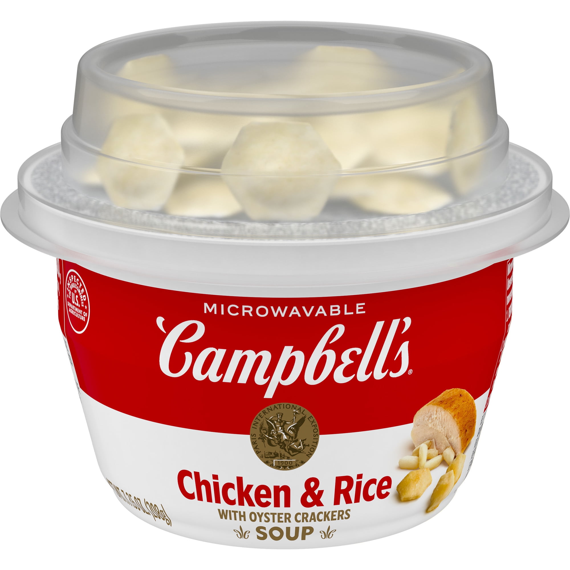 Campbell's Ready to Serve Chicken and Rice Soup with Oyster Crackers, 7